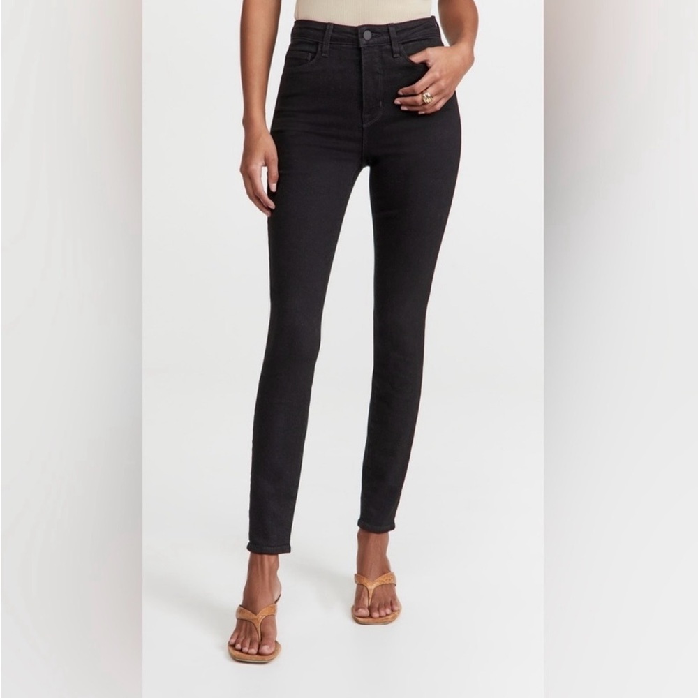 L’AGENCE Monique Ultra High Rise Skinny “Jet” Jeans – Black – Size 25